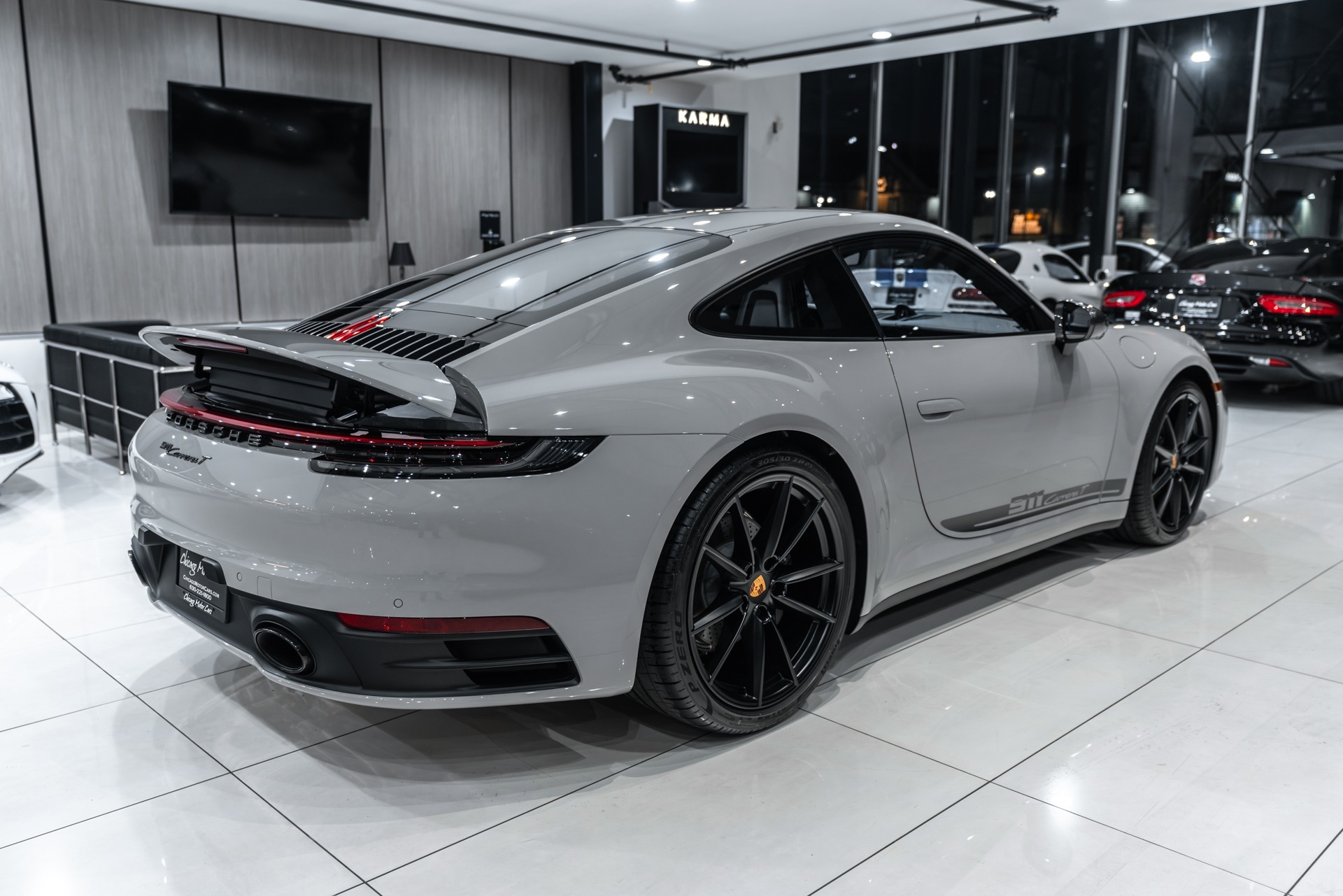 Used-2023-Porsche-911-Carrera-T-Coupe-Only-500-Miles-7-Speed-Manual-Chalk-Paint