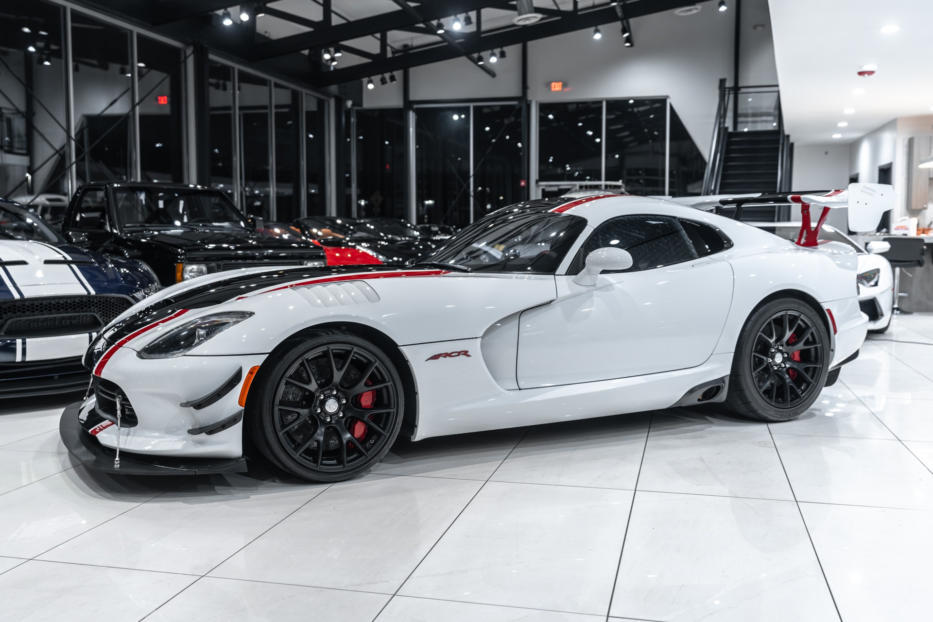 Used-2016-Dodge-Viper-ACR-Extreme-Aero-Pkg-Coupe-Black---Red-Painted-Stripes-ONLY-12k-Miles