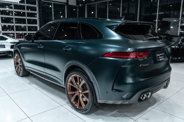 Used-2020-Jaguar-F-PACE-SVR-SUV-RARE-Satin-British-Racing-Green-Carbon-Trim-Supercharged-V8