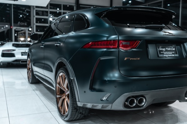 Used-2020-Jaguar-F-PACE-SVR-SUV-RARE-Satin-British-Racing-Green-Carbon-Trim-Supercharged-V8