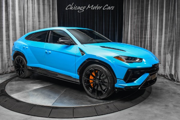 Used-2024-Lamborghini-Urus-S-SUV-Blu-Cepheus-Only-175-Miles-3D-B-O-Audio-Style-Pack-LOADED