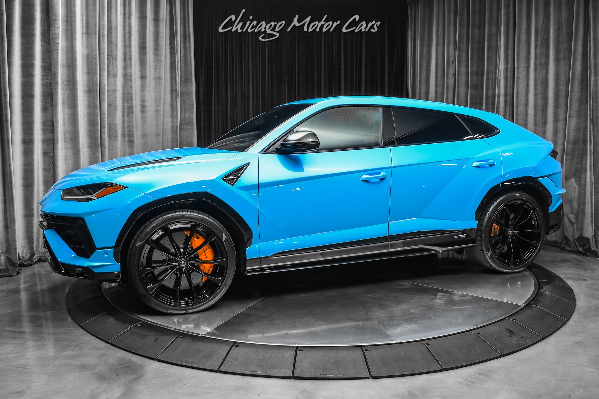 Used-2024-Lamborghini-Urus-S-SUV-Blu-Cepheus-Only-175-Miles-3D-B-O-Audio-Style-Pack-LOADED