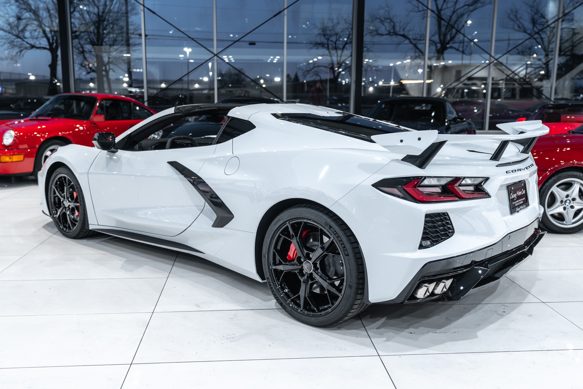 Used-2020-Chevrolet-Corvette-Stingray-3LT-Z51-Coupe-ONLY-1k-Miles-Carbon-Roof--Trim-HOT-Color-Combo