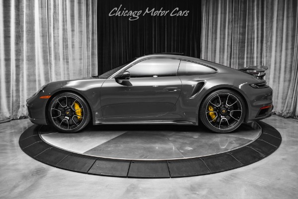 Used-2021-Porsche-911-Turbo-S-Coupe-Highly-Desired-PTS-Grey-Black-4k-Miles-Burmester-Front-PPF