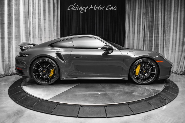 Used-2021-Porsche-911-Turbo-S-Coupe-Highly-Desired-PTS-Grey-Black-4k-Miles-Burmester-Front-PPF