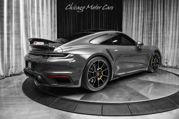 Used-2021-Porsche-911-Turbo-S-Coupe-Highly-Desired-PTS-Grey-Black-4k-Miles-Burmester-Front-PPF