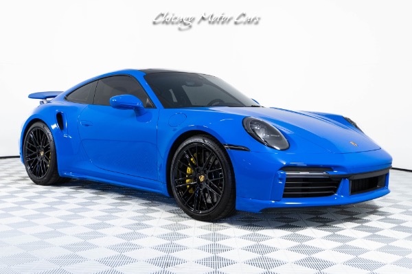 Used-2022-Porsche-911-Turbo-Coupe-Pano-Sunroof-RARE-Shark-Blue-ONLY-6K-Miles-Loaded