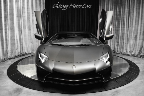 Used-2016-Lamborghini-Aventador-SV-Coupe-LP750-4-Factory-Matte-Black-MSRP-540k-Serviced-Capristo-Exhaust