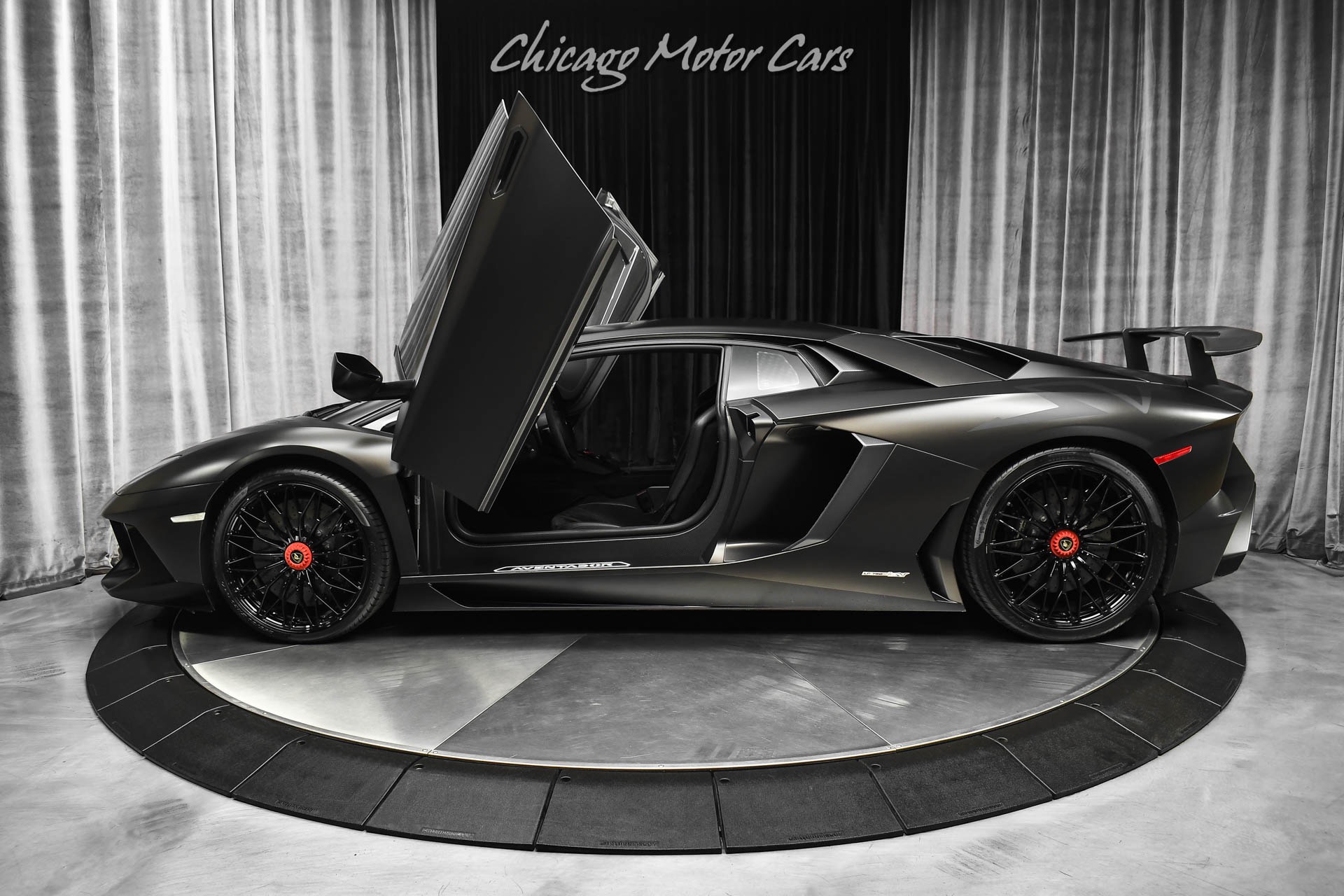 Used-2016-Lamborghini-Aventador-SV-Coupe-LP750-4-Factory-Matte-Black-MSRP-540k-Serviced-Capristo-Exhaust