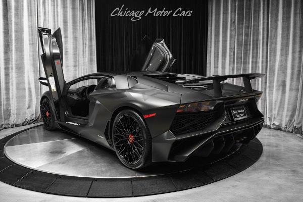 Used-2016-Lamborghini-Aventador-SV-Coupe-LP750-4-Factory-Matte-Black-MSRP-540k-Serviced-Capristo-Exhaust