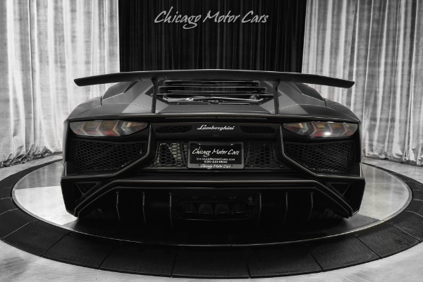 Used-2016-Lamborghini-Aventador-SV-Coupe-LP750-4-Factory-Matte-Black-MSRP-540k-Serviced-Capristo-Exhaust