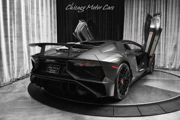 Used-2016-Lamborghini-Aventador-SV-Coupe-LP750-4-Factory-Matte-Black-MSRP-540k-Serviced-Capristo-Exhaust