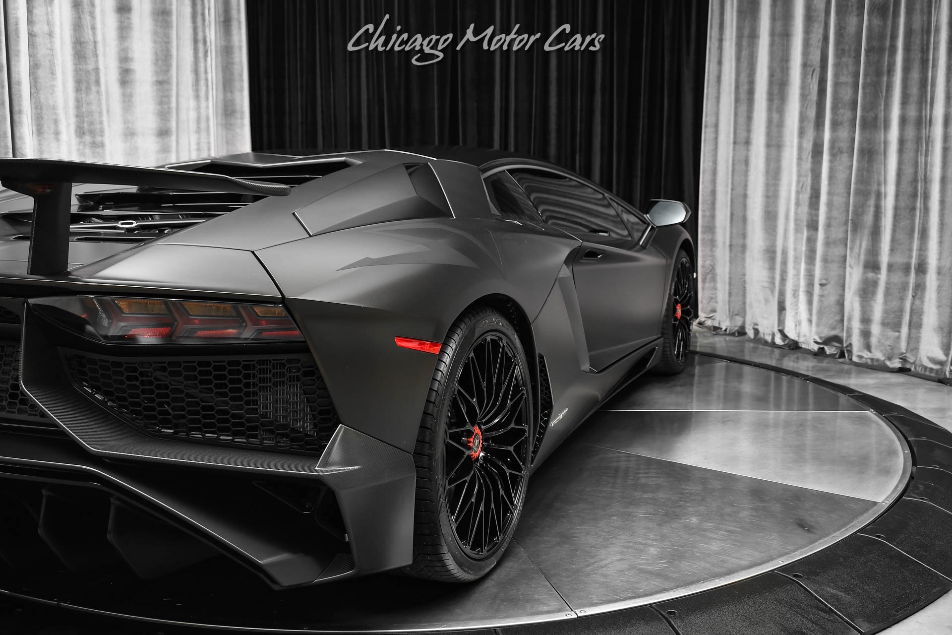 Used-2016-Lamborghini-Aventador-SV-Coupe-LP750-4-Factory-Matte-Black-MSRP-540k-Serviced-Capristo-Exhaust