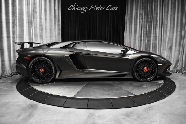 Used-2016-Lamborghini-Aventador-SV-Coupe-LP750-4-Factory-Matte-Black-MSRP-540k-Serviced-Capristo-Exhaust