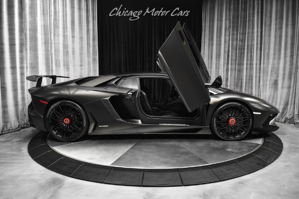 Used-2016-Lamborghini-Aventador-SV-Coupe-LP750-4-Factory-Matte-Black-MSRP-540k-Serviced-Capristo-Exhaust