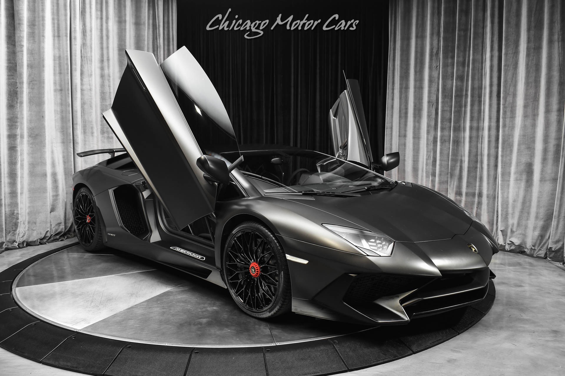 Used-2016-Lamborghini-Aventador-SV-Coupe-LP750-4-Factory-Matte-Black-MSRP-540k-Serviced-Capristo-Exhaust