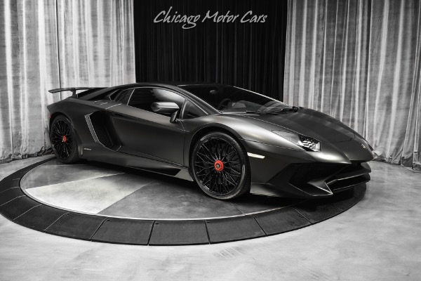 Used-2016-Lamborghini-Aventador-SV-Coupe-LP750-4-Factory-Matte-Black-MSRP-540k-Serviced-Capristo-Exhaust