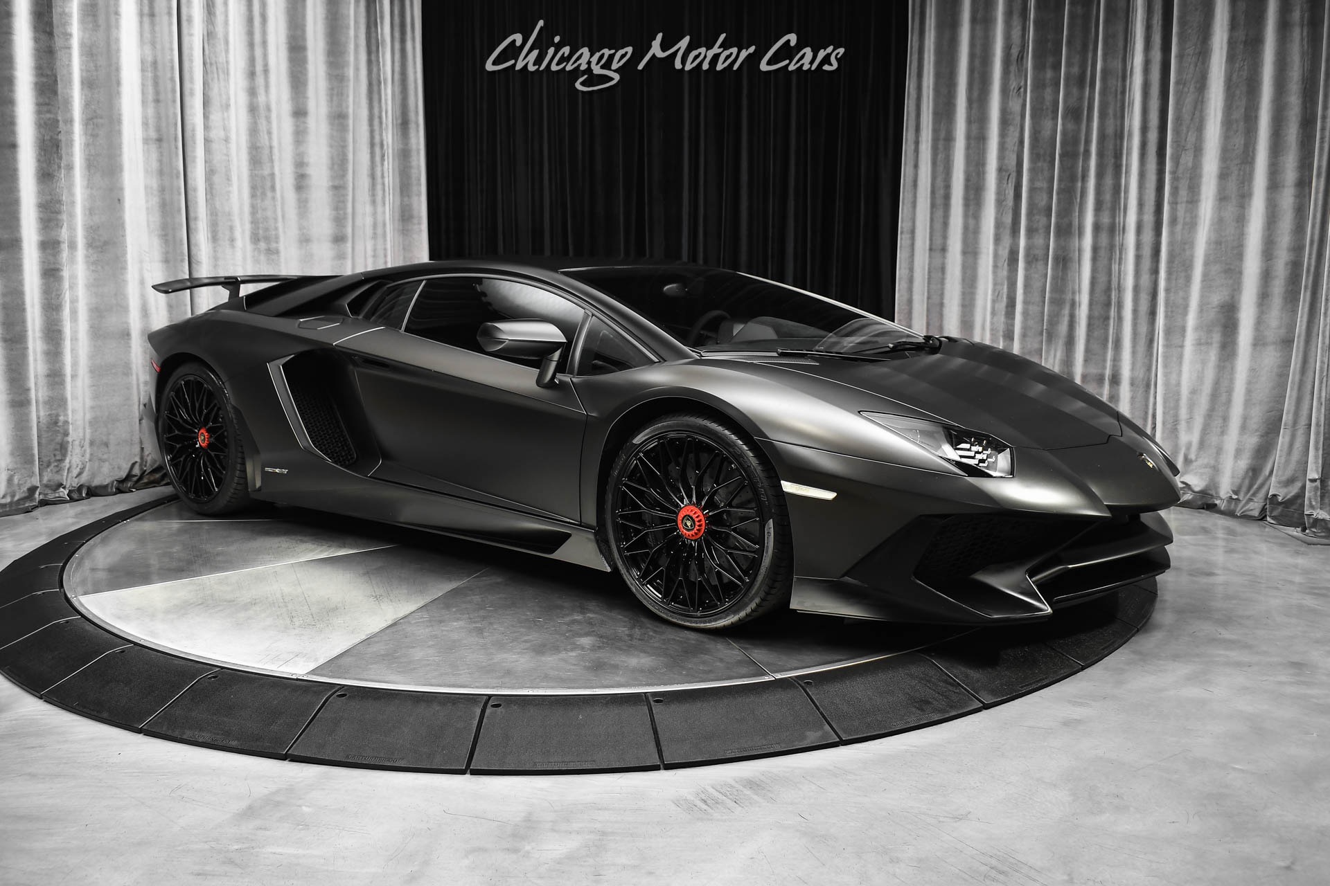 Used-2016-Lamborghini-Aventador-SV-Coupe-LP750-4-Factory-Matte-Black-MSRP-540k-Serviced-Capristo-Exhaust