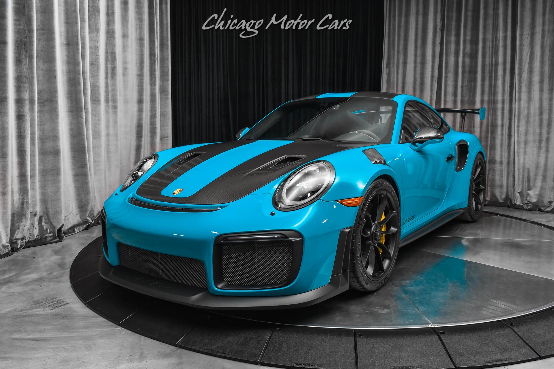 Used-2019-Porsche-911-GT2-RS-Weissach-Package-Lift-Miami-Blue-Only-4k-Miles-LOADED-MSRP-382295