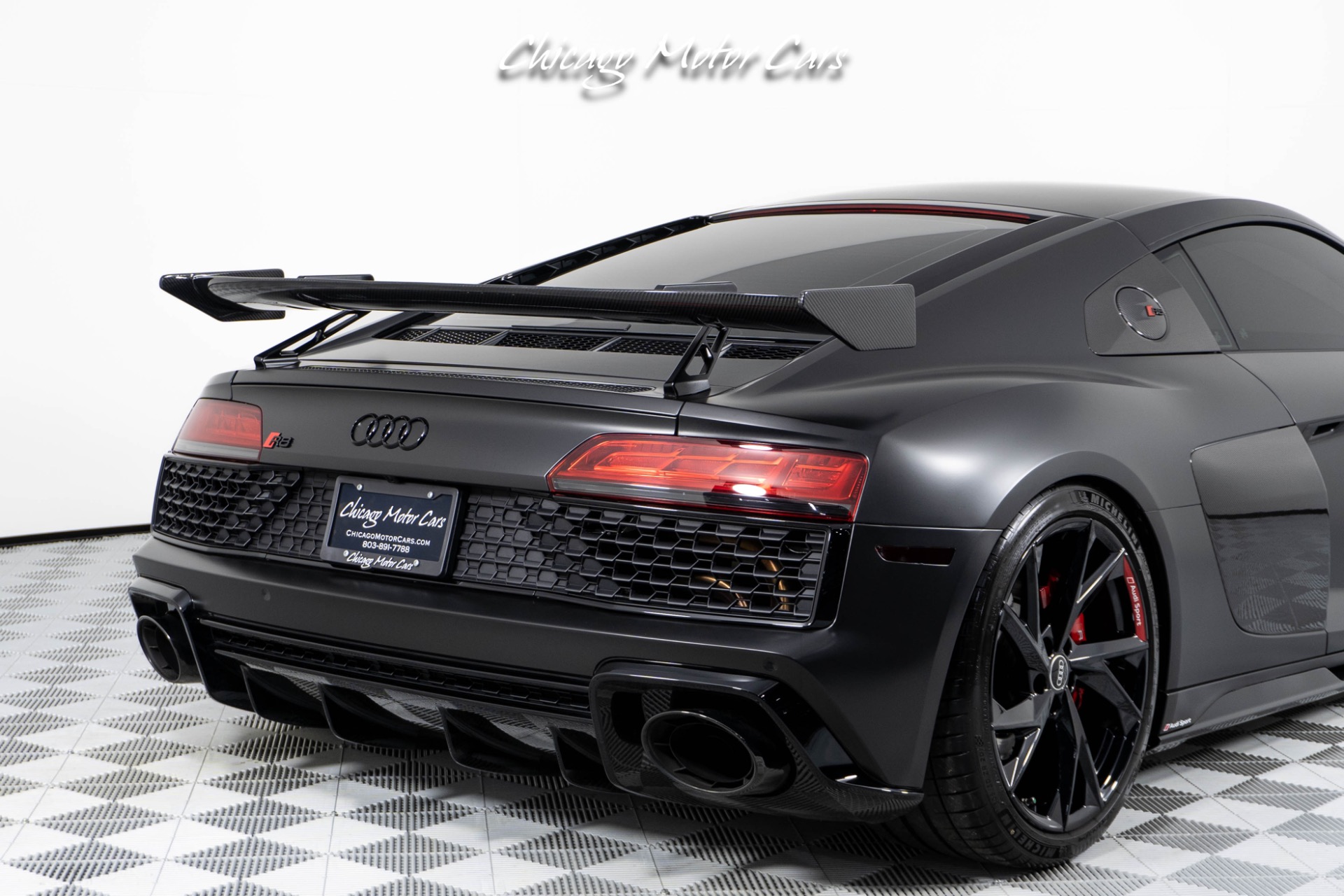 Used-2022-Audi-R8-52-V10-Performance-Sinister-Spec-Premium-Package-Carbon-GT-Style-Spoiler