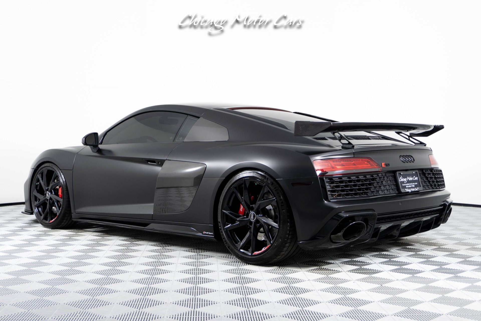 Used-2022-Audi-R8-52-V10-Performance-Sinister-Spec-Premium-Package-Carbon-GT-Style-Spoiler