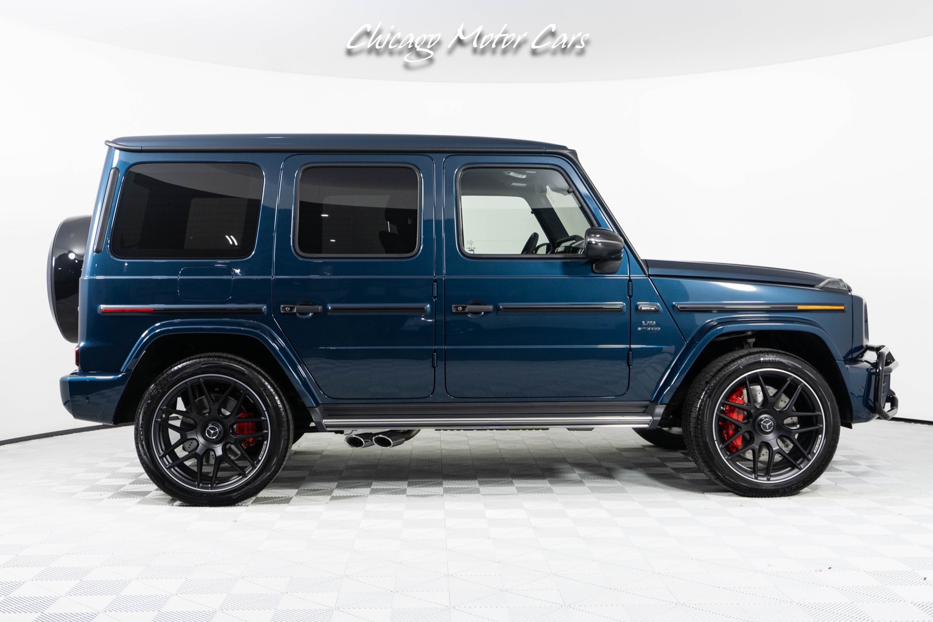 Used-2024-Mercedes-Benz-G-Class-G63-AMG-Only-54-Miles-Rare-Sea-Blue-Metallic-AMG-Night-Package-Carbon-Fiber-Trim