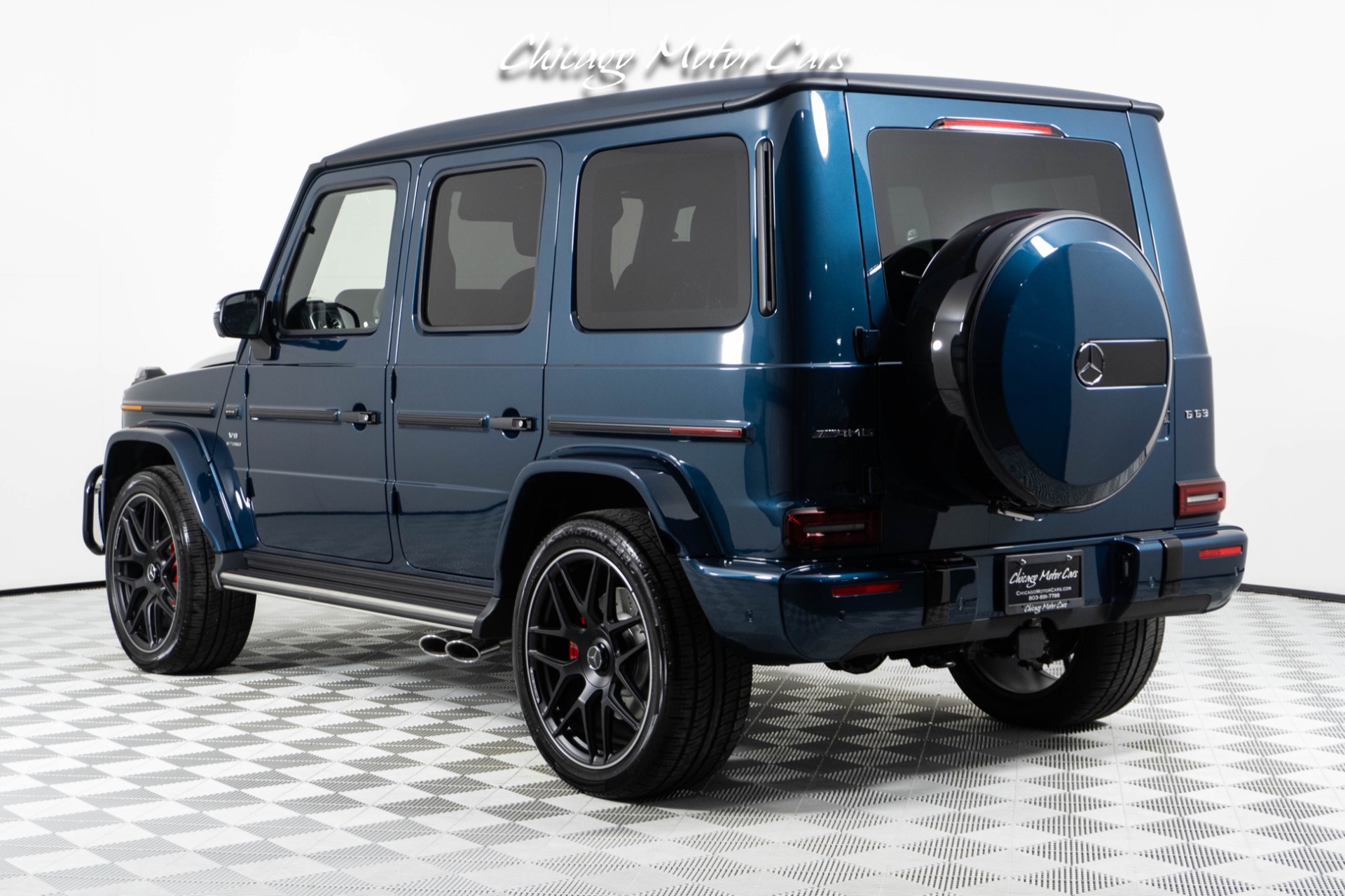 Used-2024-Mercedes-Benz-G-Class-G63-AMG-Only-54-Miles-Rare-Sea-Blue-Metallic-AMG-Night-Package-Carbon-Fiber-Trim