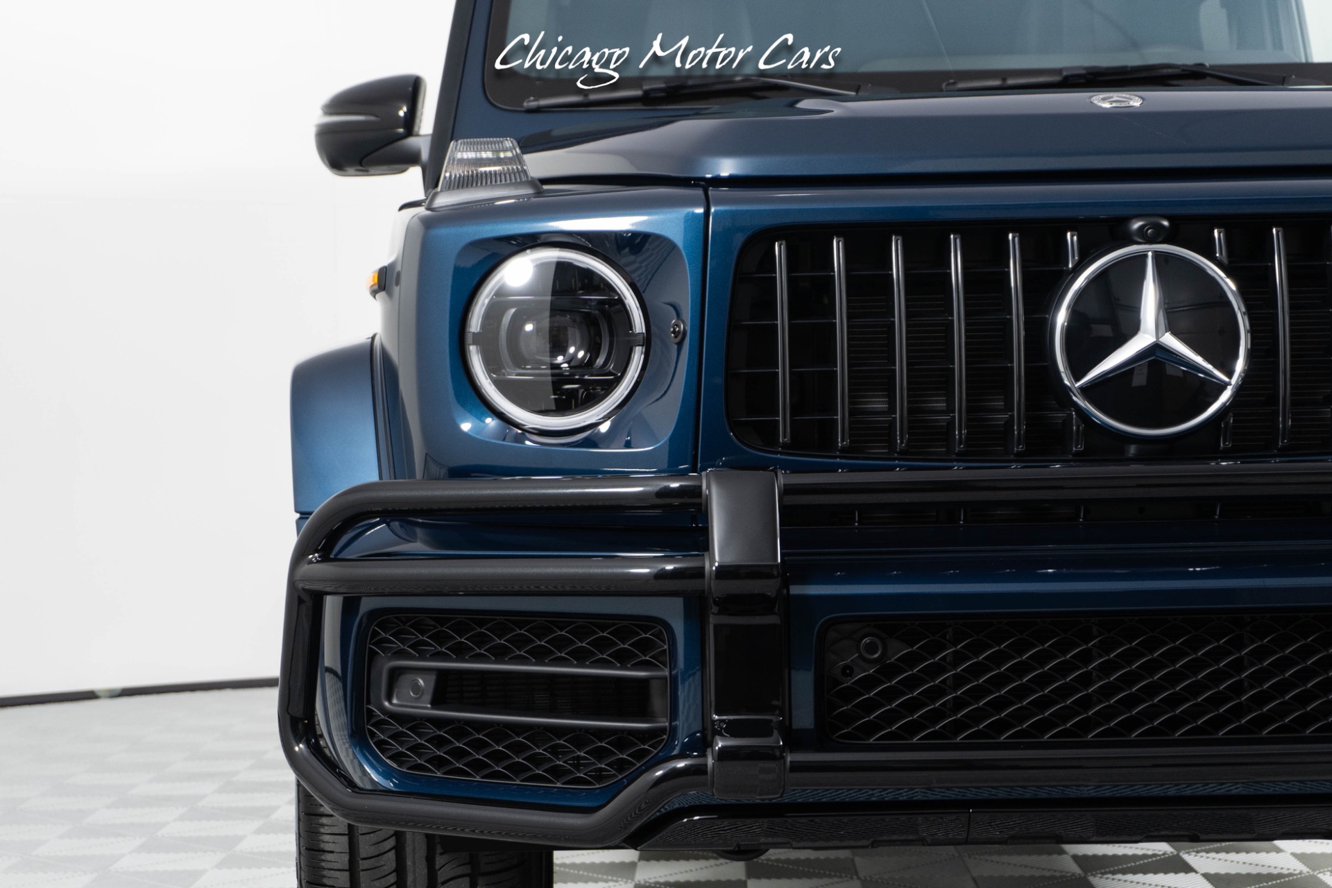 Used-2024-Mercedes-Benz-G-Class-G63-AMG-Only-54-Miles-Rare-Sea-Blue-Metallic-AMG-Night-Package-Carbon-Fiber-Trim