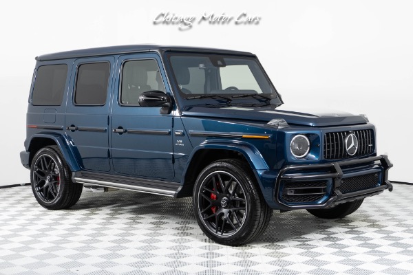 Used-2024-Mercedes-Benz-G-Class-G63-AMG-Only-54-Miles-Rare-Sea-Blue-Metallic-AMG-Night-Package-Carbon-Fiber-Trim