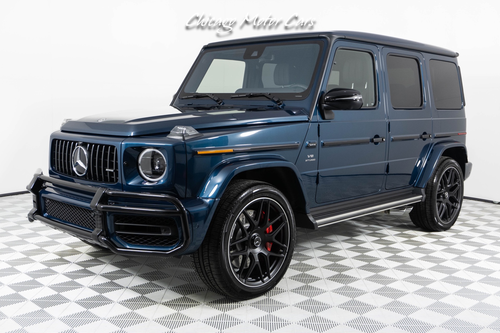 Used-2024-Mercedes-Benz-G-Class-G63-AMG-Only-54-Miles-Rare-Sea-Blue-Metallic-AMG-Night-Package-Carbon-Fiber-Trim