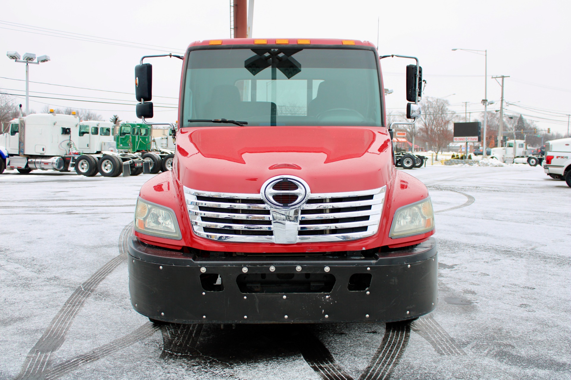 Used 2010 Hino 268 Rollback Flatbed Tow Truck For Sale ($39,800 ...