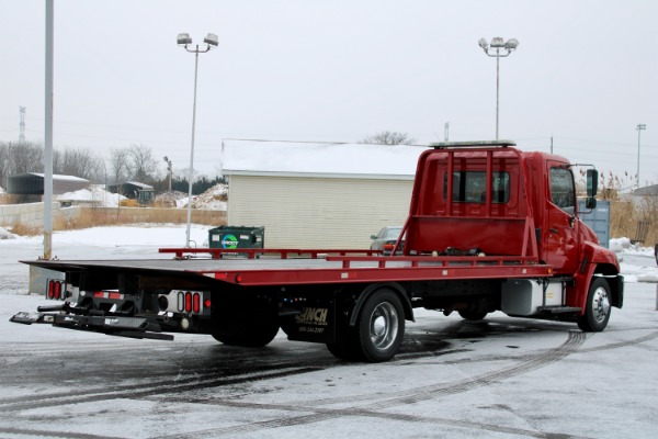 Used 2010 Hino 268 Rollback Flatbed Tow Truck For Sale