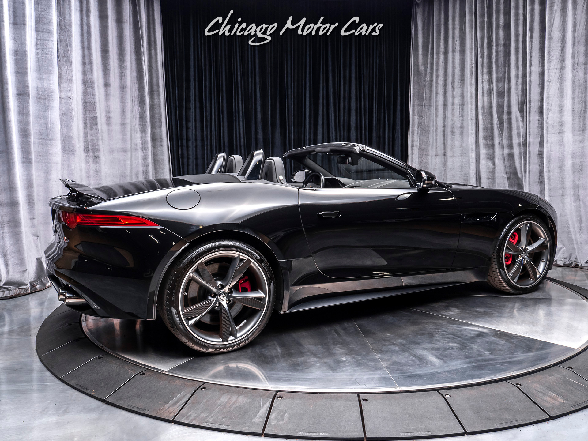 jaguar f type black convertible