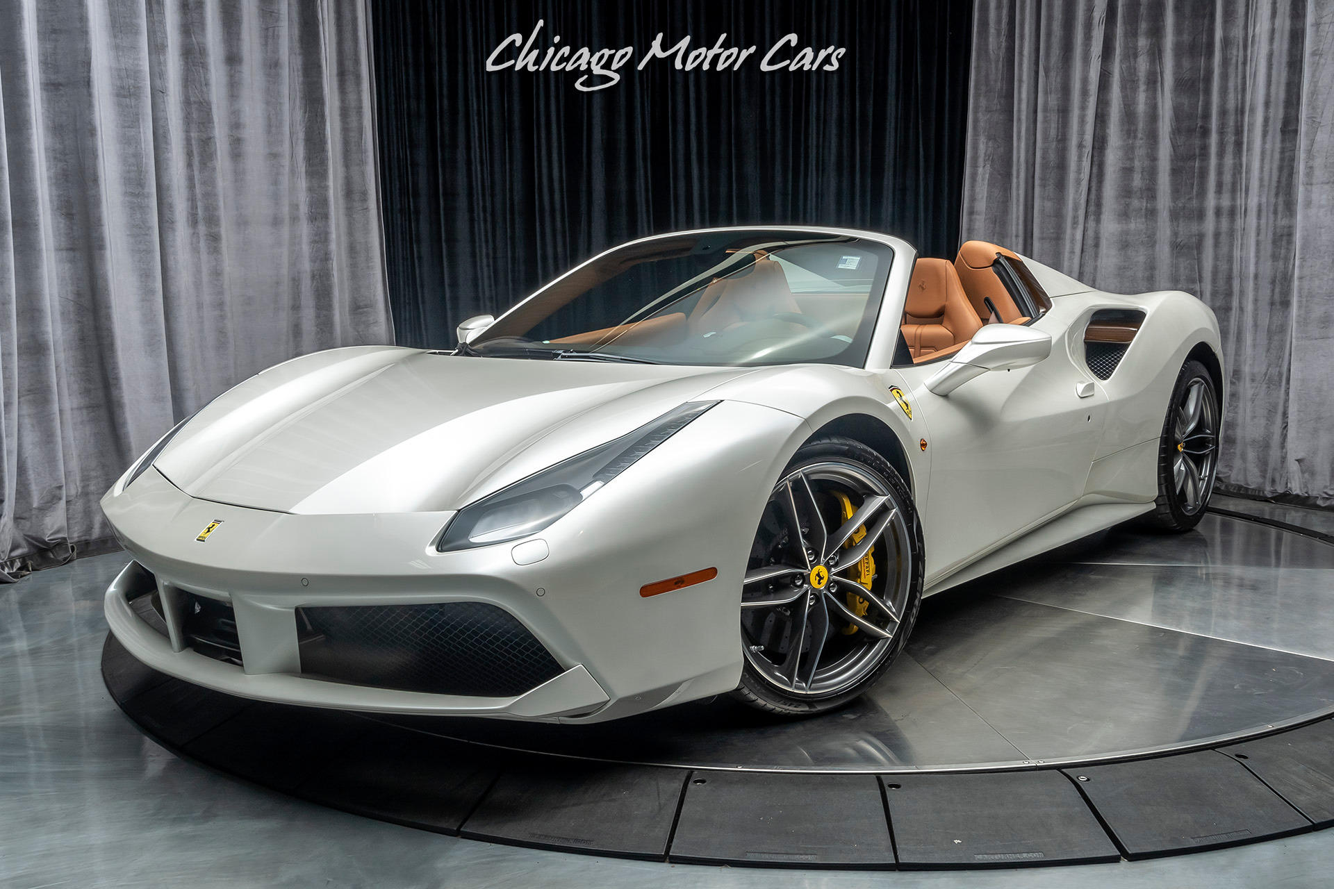 white ferrari chrome