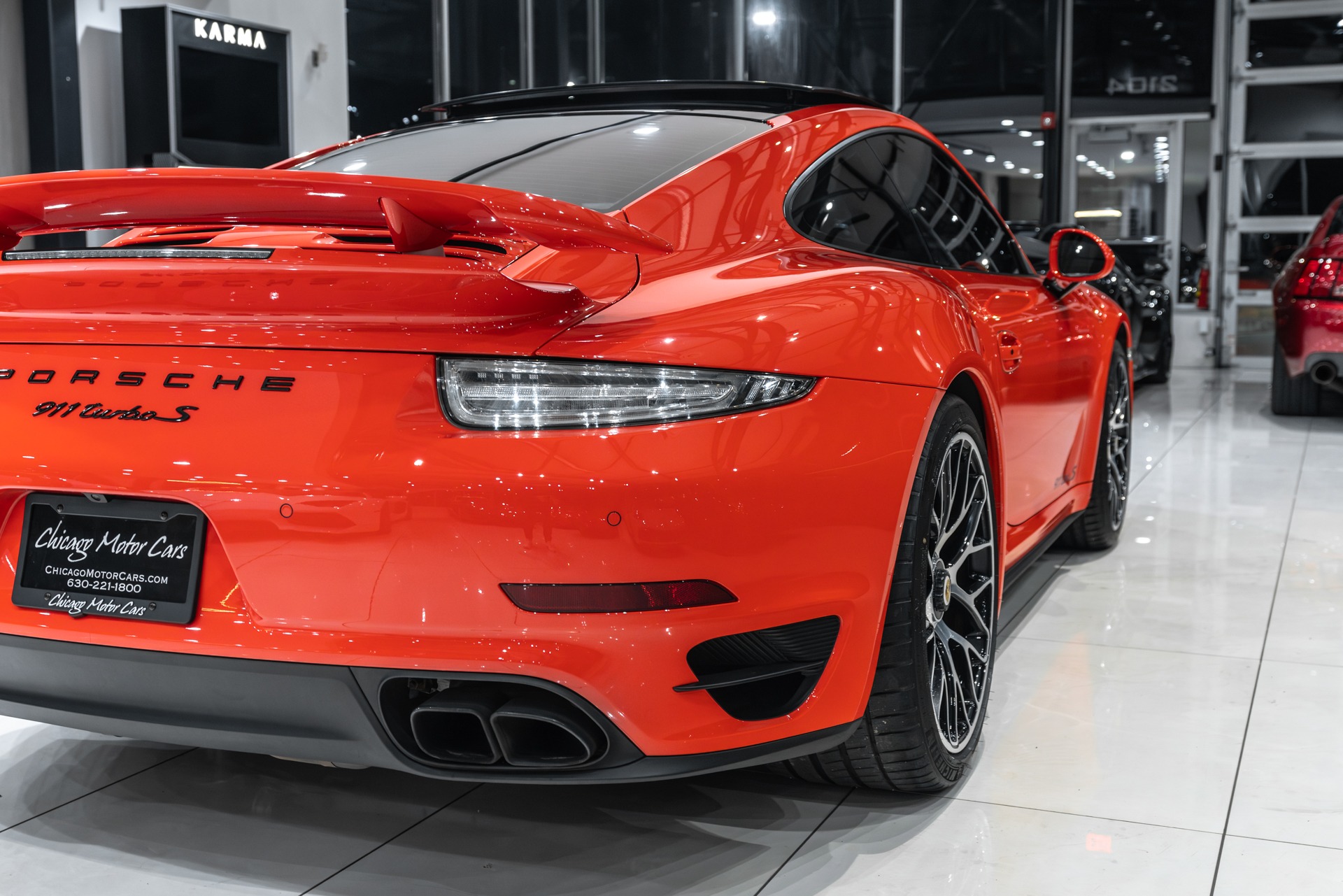 Used-2016-Porsche-911-Turbo-S-Coupe-MSRP-196685-Lava-Orange-Cobb-Tune-Soul-Exhaust