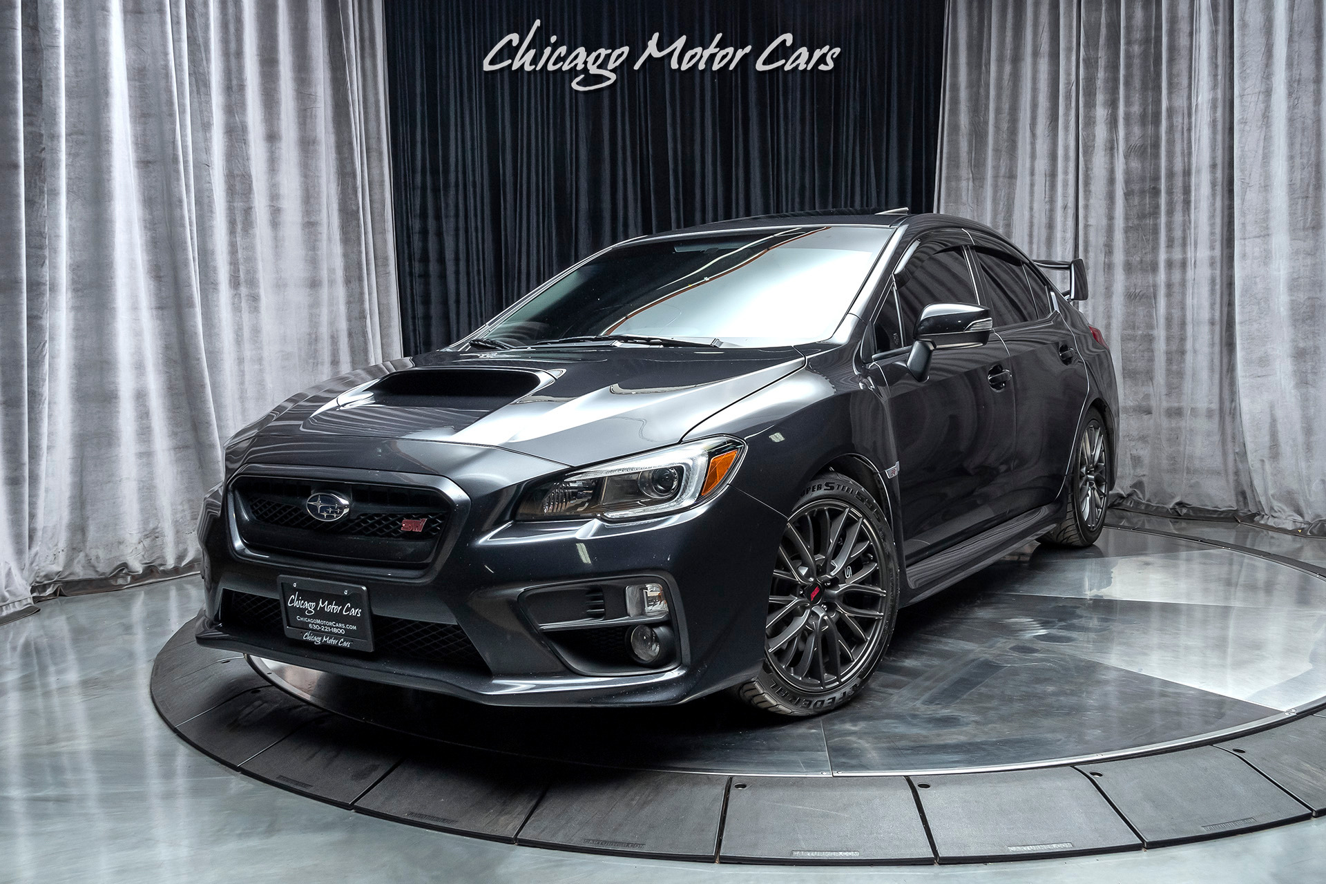 Used 15 Subaru Wrx Sti Limited Sedan Only 38k Miles Fun 6 Speed Manual For Sale Special Pricing Chicago Motor Cars Stock
