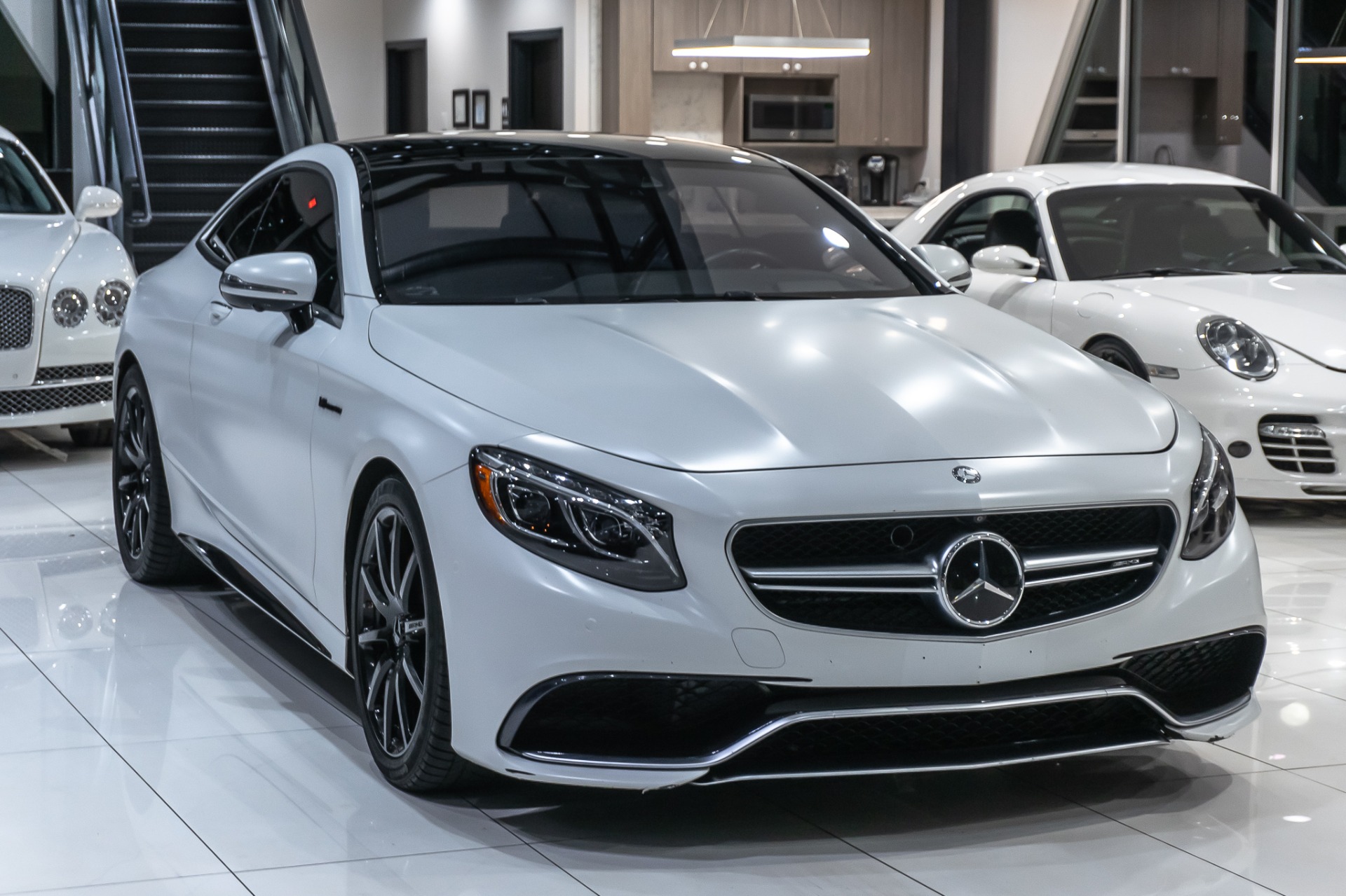 Used 2015 Mercedes-Benz S63 AMG COUPE 4MATIC PEARL WHITE VINYL WRAP ...