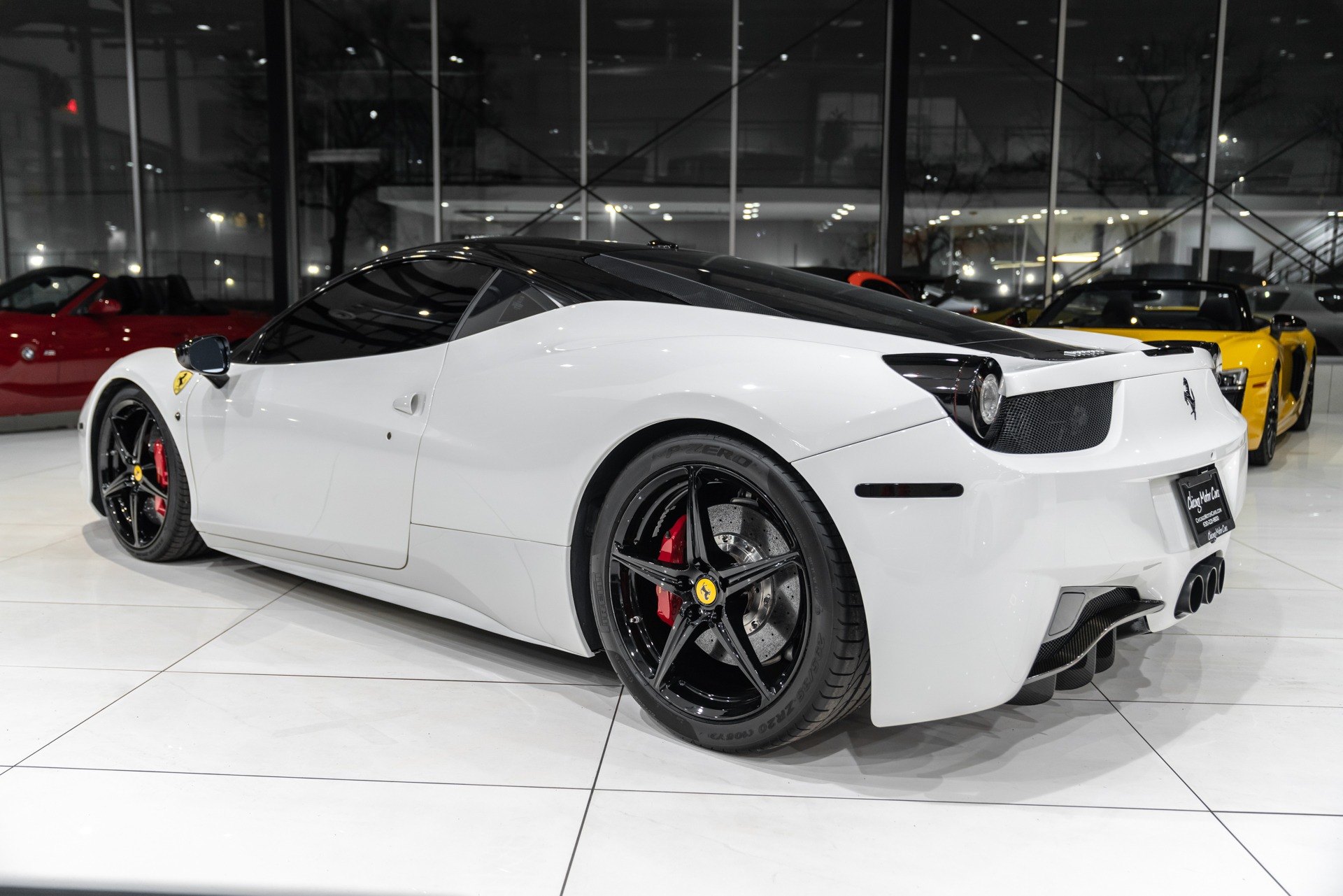 Used-2011-Ferrari-458-Italia-Coupe-RARE-Color-Combo-Carbon-Fiber-Driver-Zone-Novitec-Exhaust-LOADED