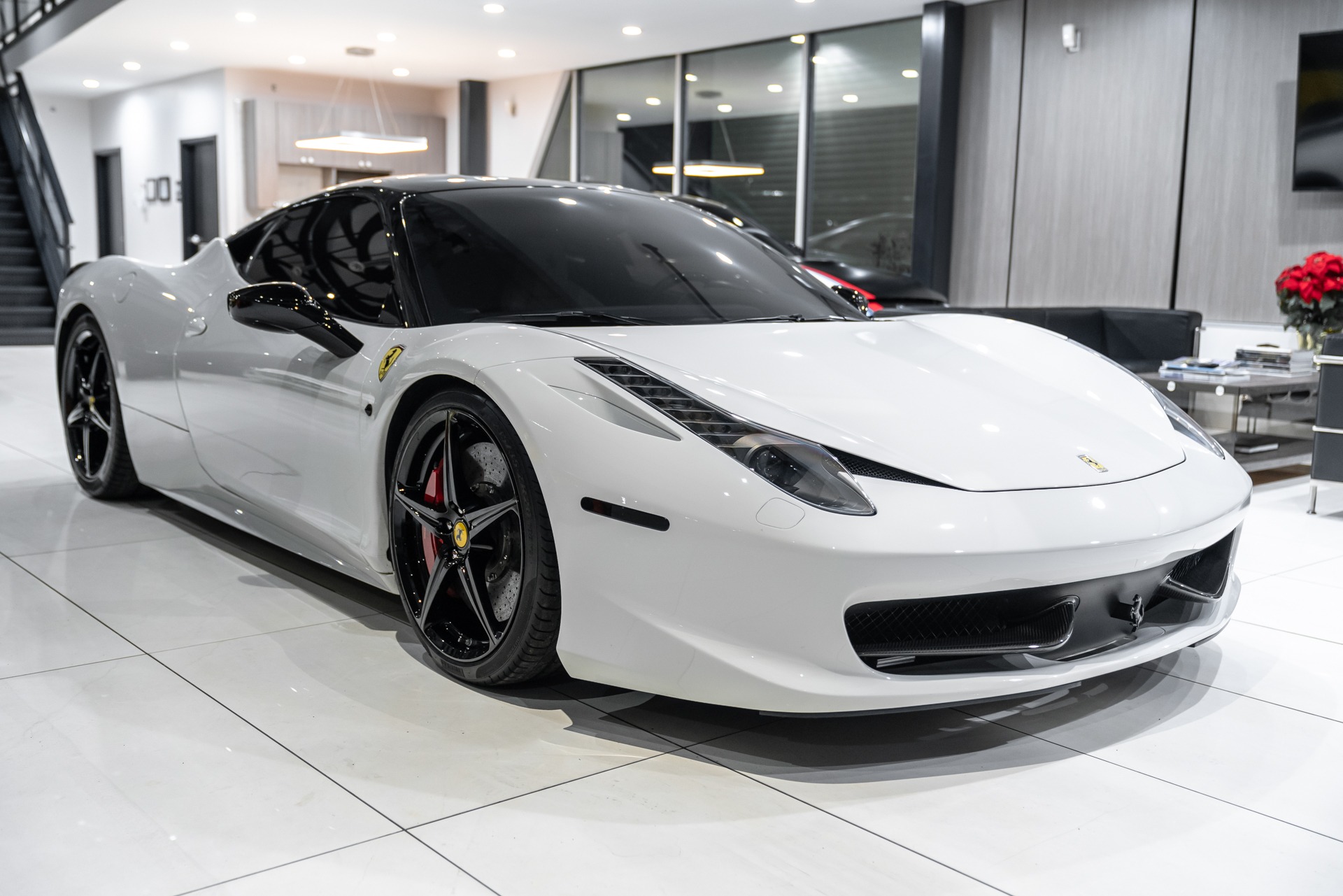 Used-2011-Ferrari-458-Italia-Coupe-RARE-Color-Combo-Carbon-Fiber-Driver-Zone-Novitec-Exhaust-LOADED