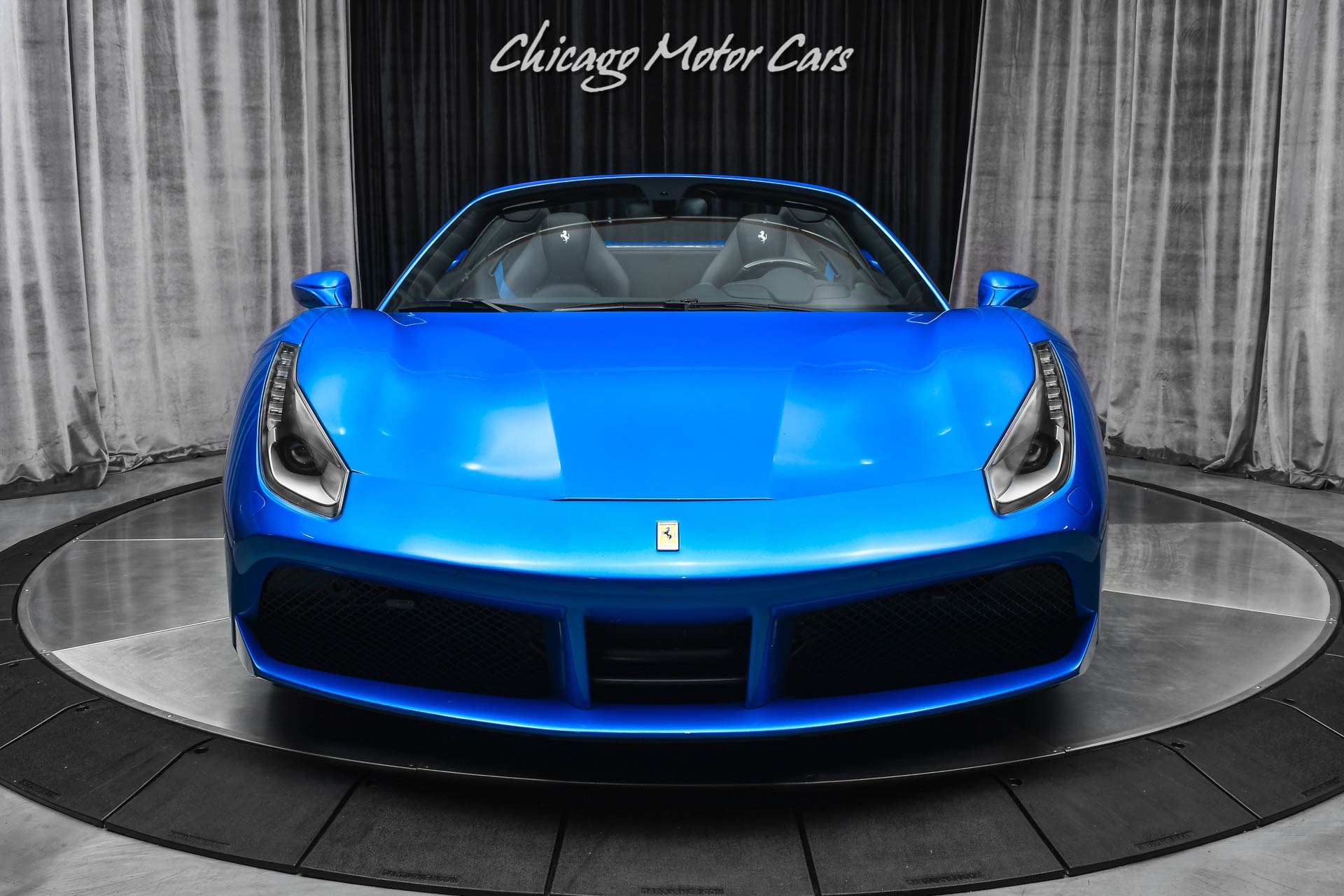 Used-2018-Ferrari-488-Spider-Convertible-Special-Request-Blu-Corsa-Paint-Carbon-Fiber-Lift