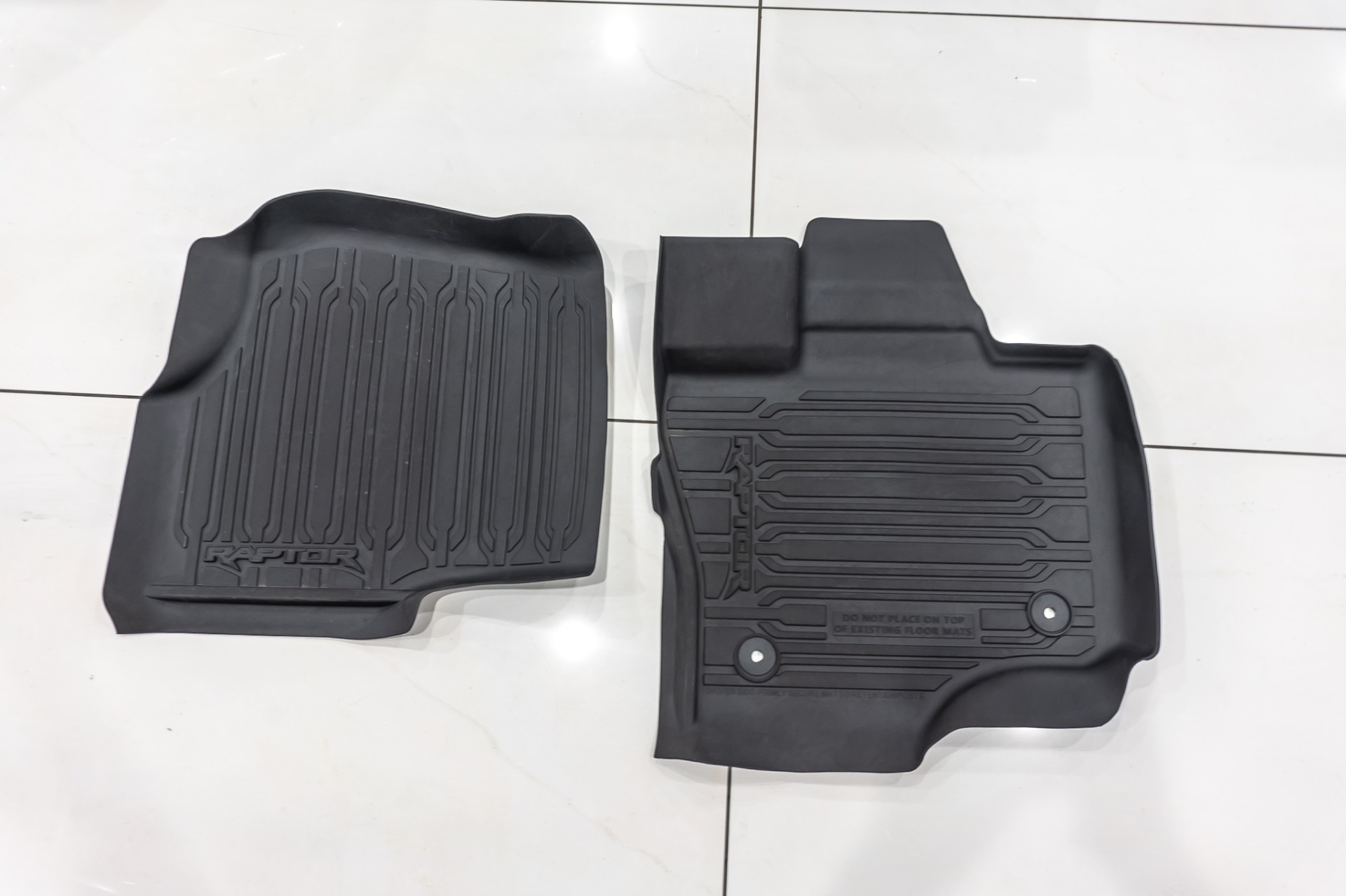 Floor Mats All Weather Thermoplastic Rubber Black 3 Pc Supercab Raptor Dual Retention The Official Site For Ford Accessories