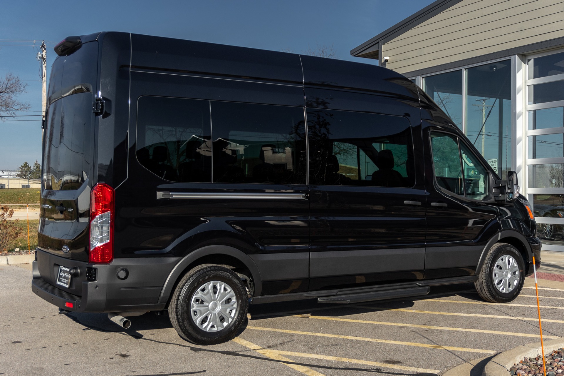 black ford transit passenger van for sale