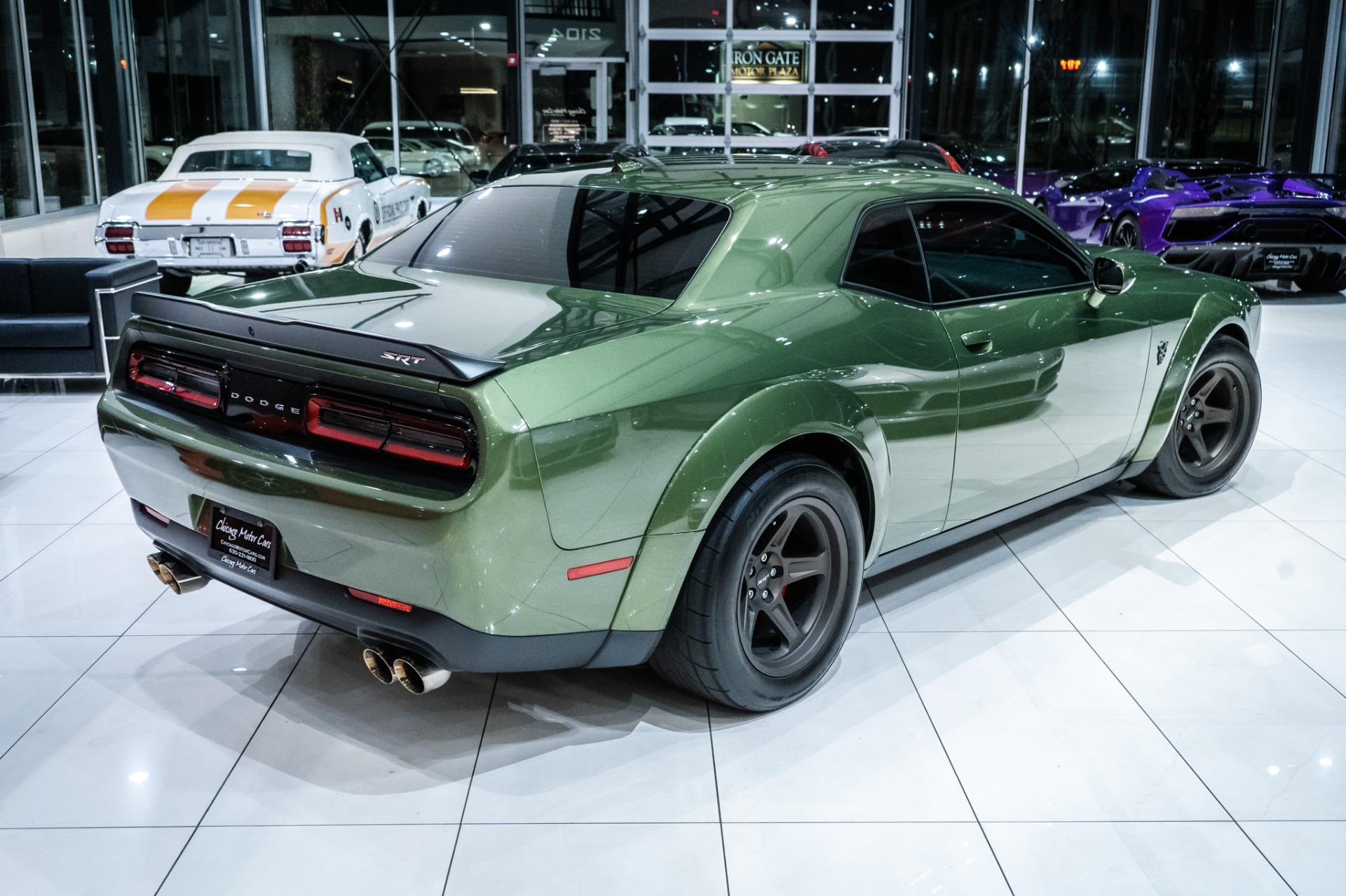 Used-2018-Dodge-Challenger-SRT-Demon-1-of-2-in-F8-Green-wBrass-Monkey-Wheels-FORZA-Stage-4R-1100HP