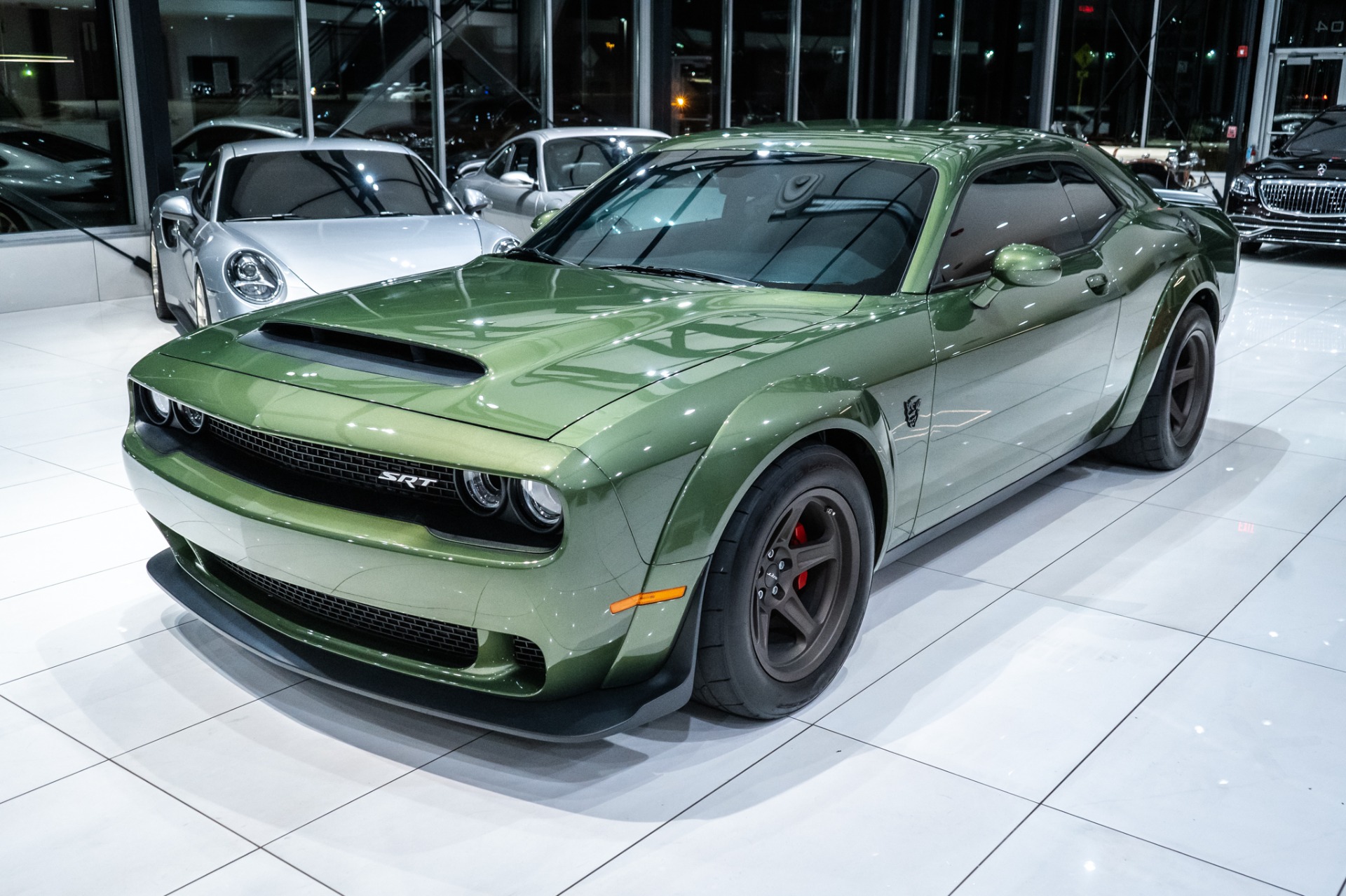 Used-2018-Dodge-Challenger-SRT-Demon-1-of-2-in-F8-Green-wBrass-Monkey-Wheels-FORZA-Stage-4R-1100HP