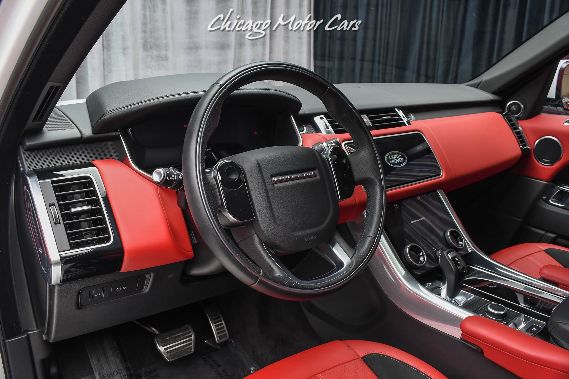 red range rover interior