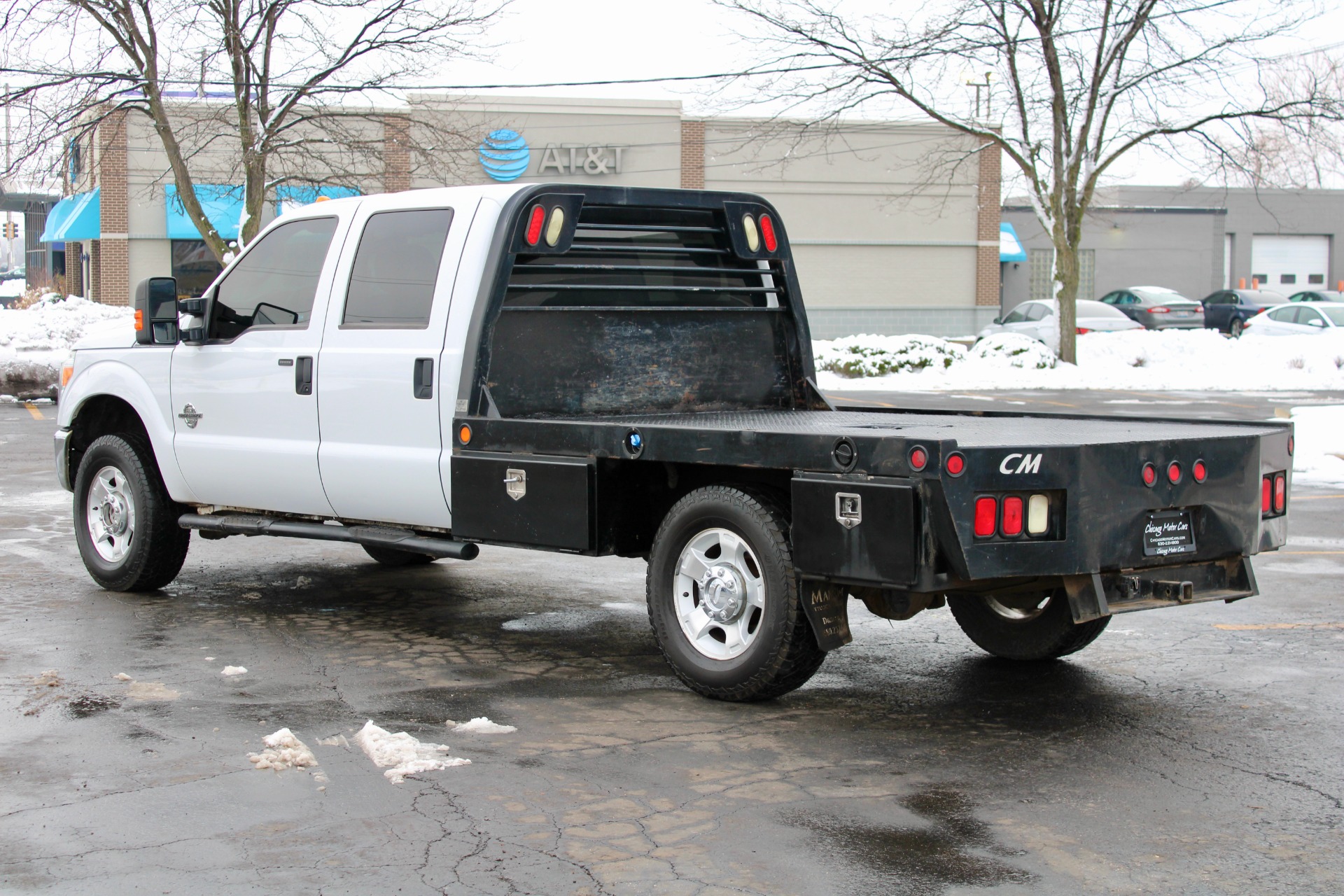 Used 2013 Ford F350 Super Duty XLT 4x4 Diesel Flat Bed with 5th Wheel