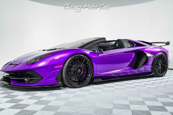 Used-2021-Lamborghini-Aventador-SVJ-Roadster-LP770-4-RARE-Viola-Pasifae-Tons-of-Carbon-Fiber