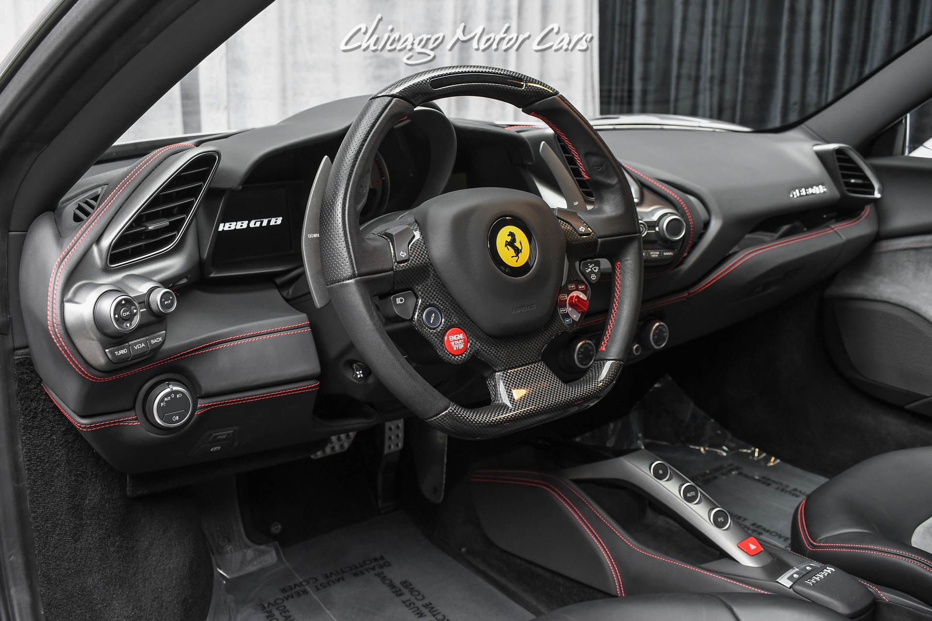 Used 2018 Ferrari 488 Gtb 296k Msrp Carbon Fiber Driver Zone Only 1600 Miles Pristine For Sale Special Pricing Chicago Motor Cars Stock 18035