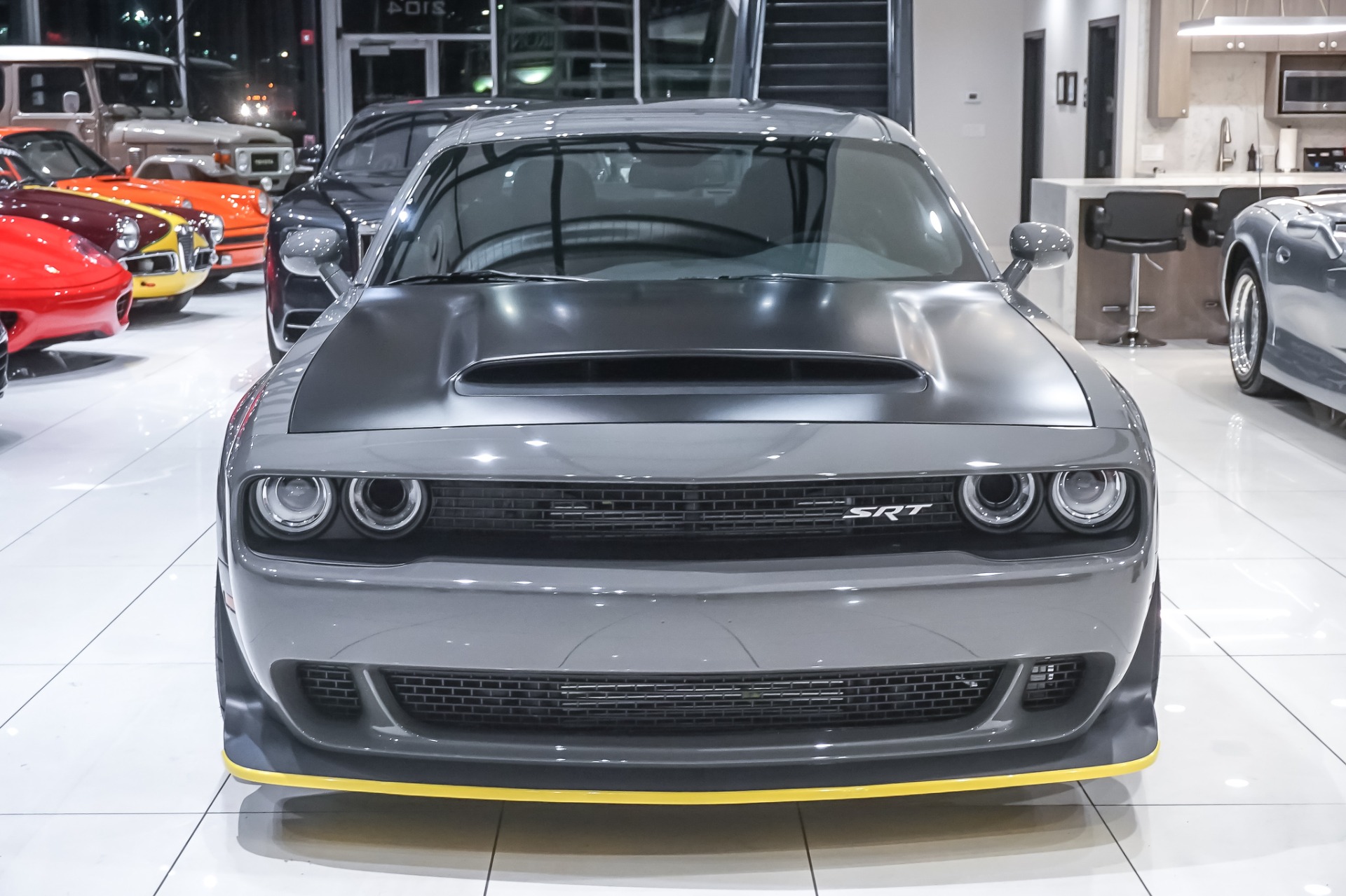 Used-2018-Dodge-Challenger-SRT-Demon-BLACK-SATIN-HOOD-ONLY-594-MILES-BONE-STOCK-ONLY-264-DESTROYER-GREY-PRODU