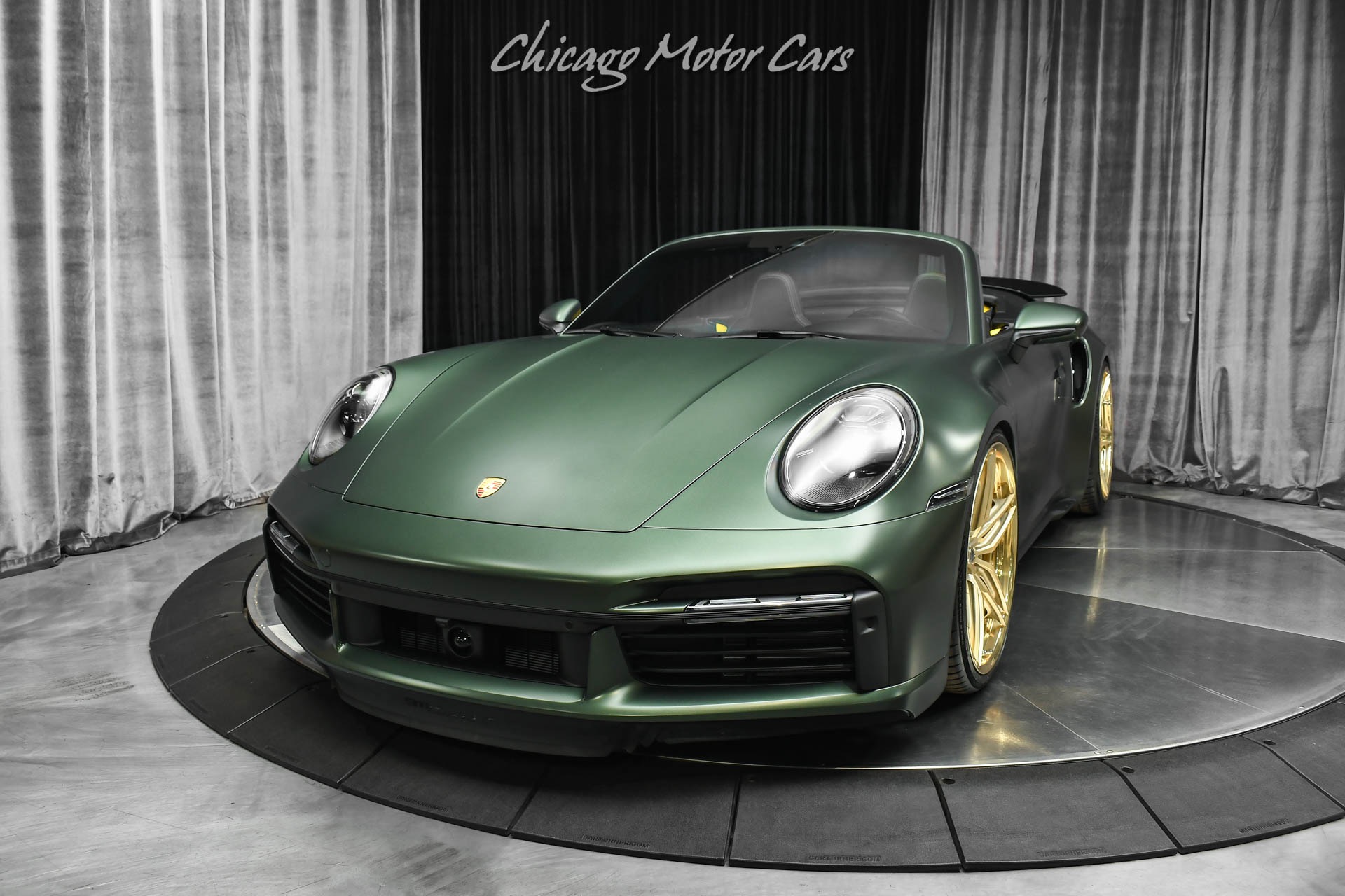 Used 2021 Porsche 911 Turbo S Convertible RARE PTS Oak Green Metallic ...